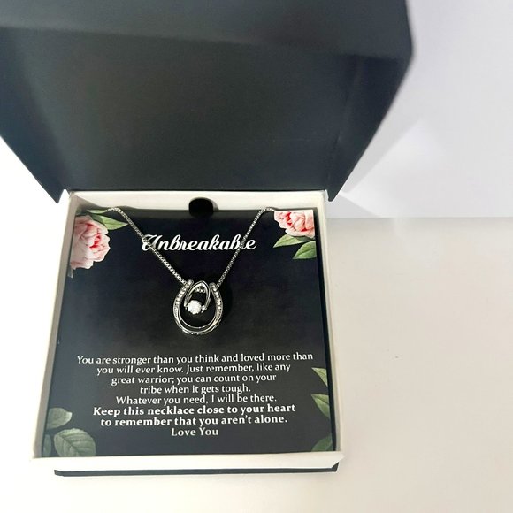 Unbreakable Strength Necklace, Strong Woman, Best Friend Gift - Picture 1 of 5